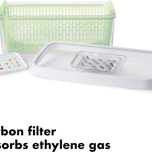 OXO Good Grips GreenSaver Produce Keeper - Large, White, 5 Qt - Picture 4 of 7
